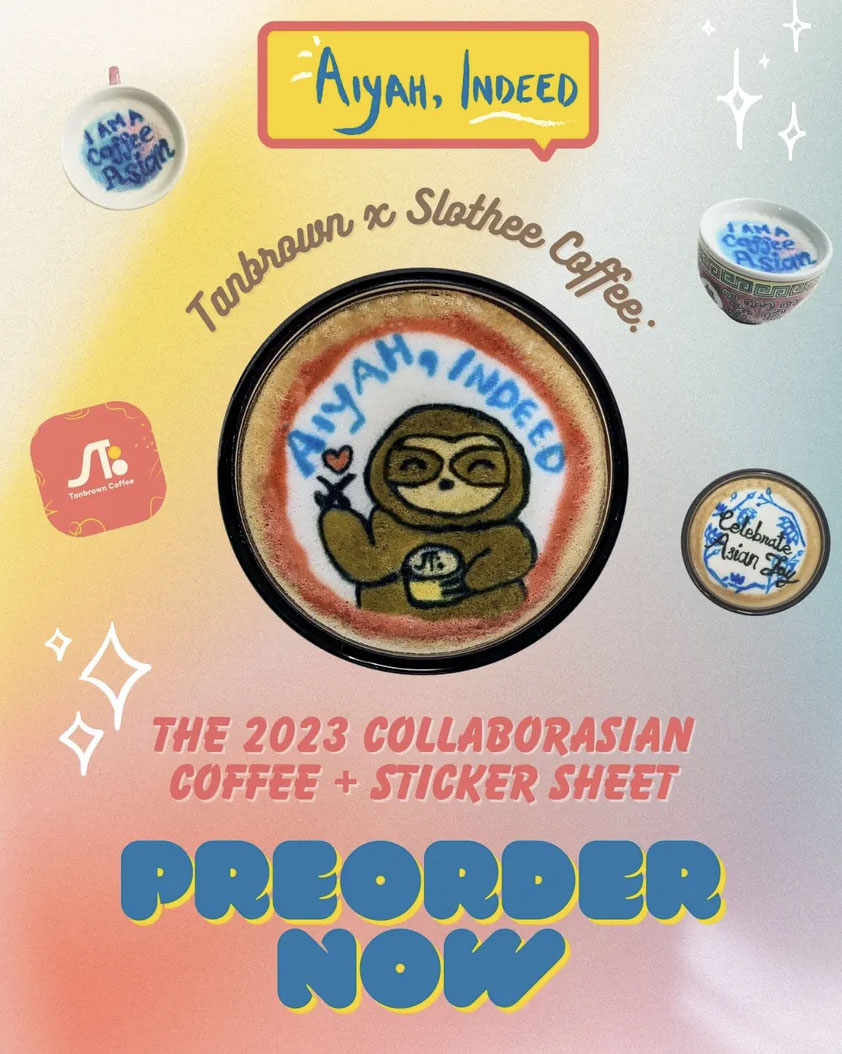 collaboration tanbrown slothee coffee